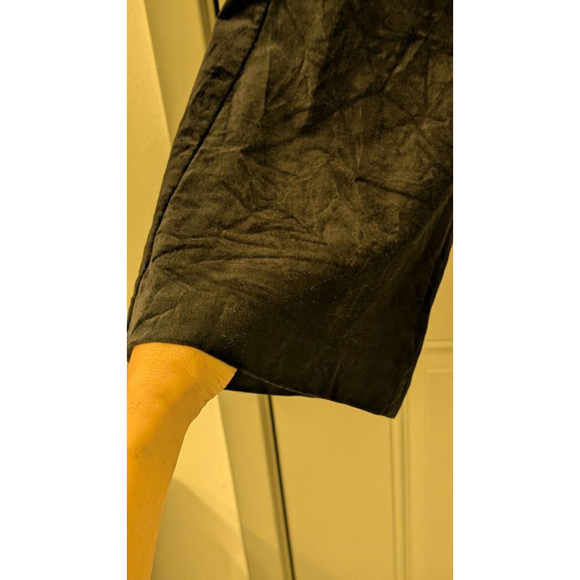 Women's Anthropologie Black Velvet Flare Pants Size 4 - Picture 8 of 15